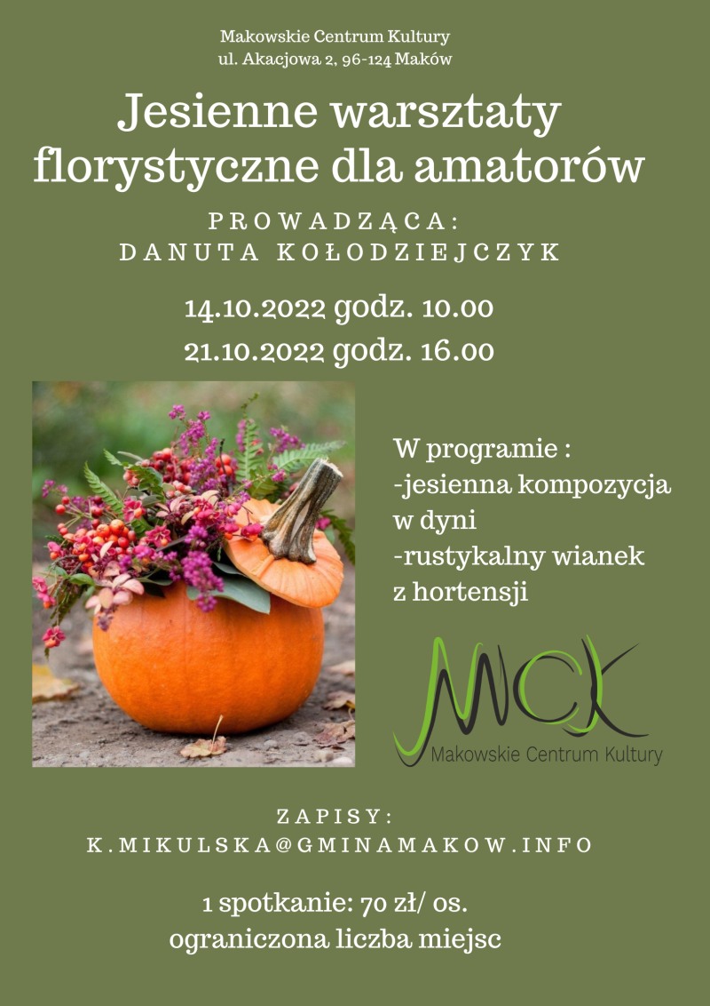 Jesienne warsztaty florystyczne dla amatorów. 1