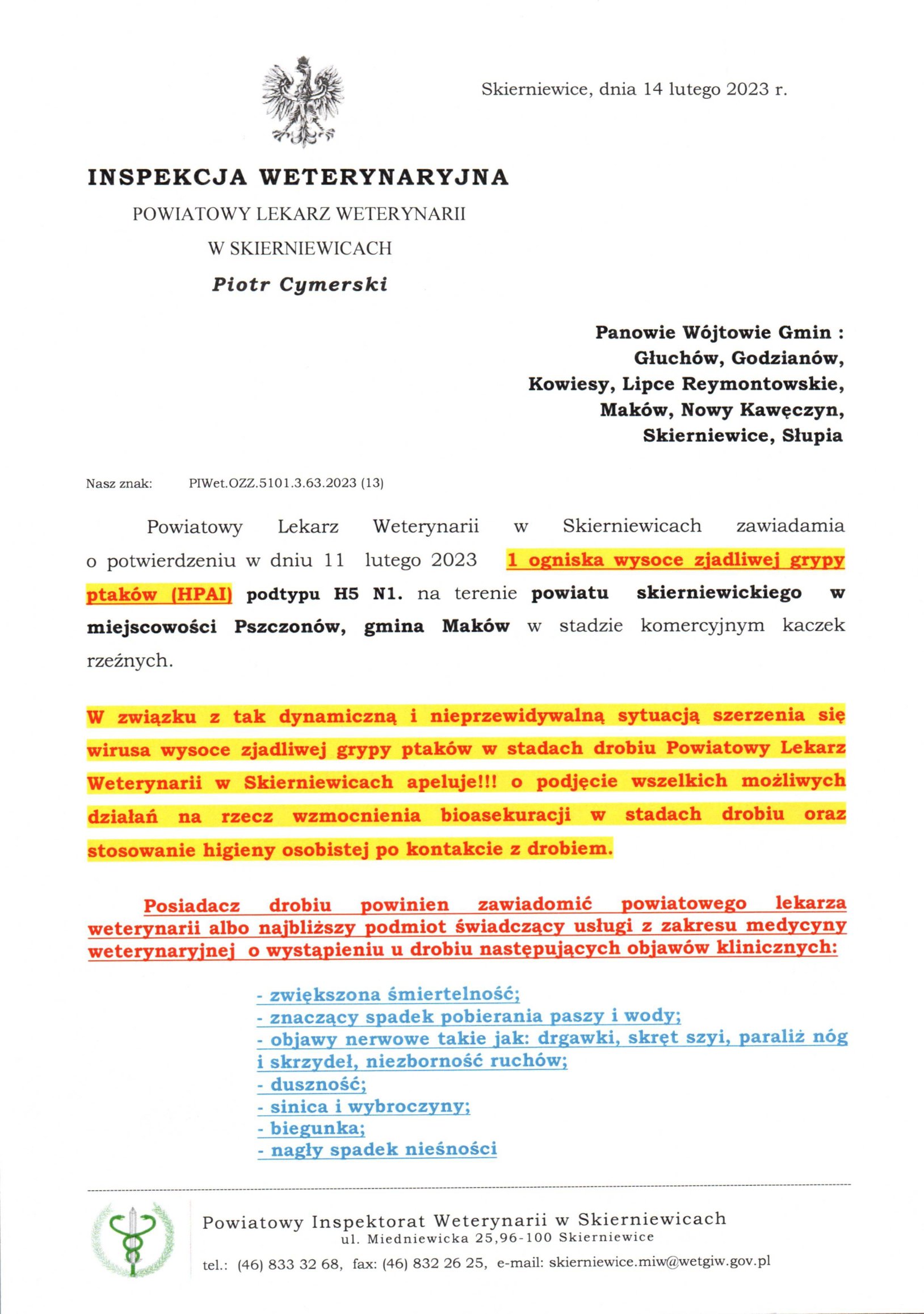 PISMO PIWET.OZZ.5101.3.63.202313 UG 1